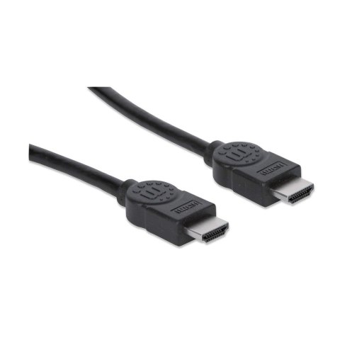 Manhattan 308434 kabel HDMI 15 m HDMI Typu A (Standard) Czarny