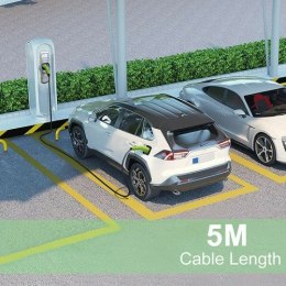 Qoltec 52474 kabel do ładowania pojazdów elektrycznych Czarny Typ 2 5 m