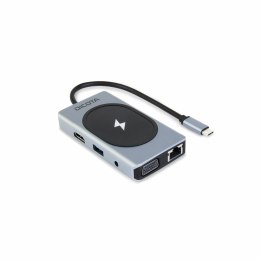 DICOTA D32059 huby i koncentratory USB Type-C Czarny, Srebrny