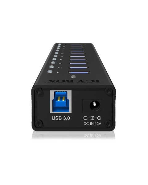 ICY BOX IB-AC6110 USB 3.2 Gen 1 (3.1 Gen 1) Type-B 5000 Mbit/s Czarny