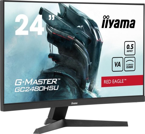 Iiyama G-MASTER GC2480HSU-B1 monitor komputerowy 61 cm (24") 1920 x 1080 px Full HD LED Czarny