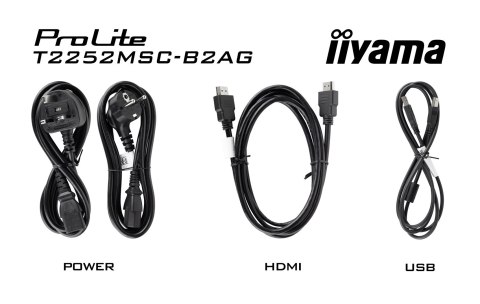 Płaski ekran iiyama ProLite T2252MSC-B2AG 21.5" - 54.6 cm