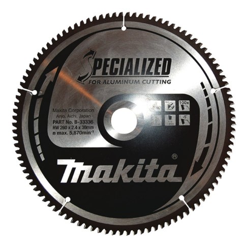 Makita piła tarczowa 260x30x100z Specialized Aluminium