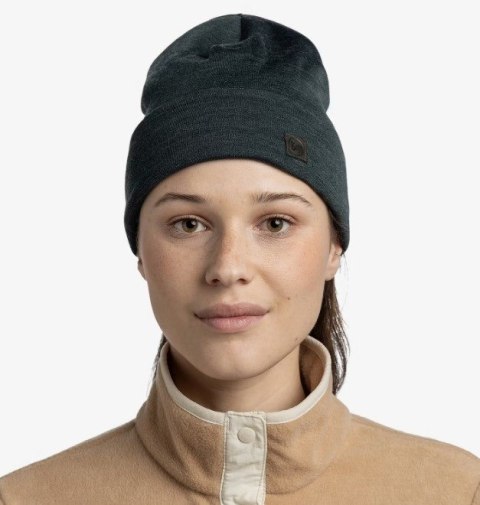 Czapka BUFF MERINO HEAVYWEIGHT BEANIE SOLID FOREST