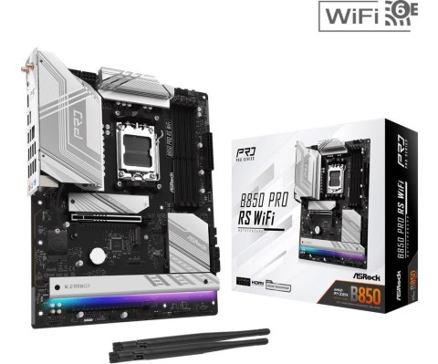 Asrock B850 Pro RS WiFi AMD B850 Gniazdo AM5 ATX