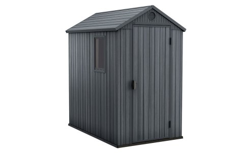 Domek narzędziowy ogrodowy KETER DARWIN 249350 4x6 grafitowy 125,8x184,5x205cm
