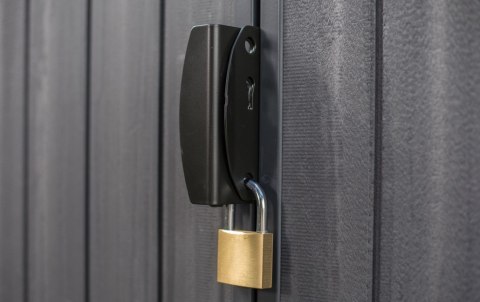 Domek narzędziowy ogrodowy KETER DARWIN 249350 4x6 grafitowy 125,8x184,5x205cm