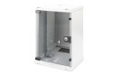 Szafa sieciowa wisząca 10" 9U rack 312x300, drzwi szyba, szary, niedzielona, złożona, 30kg