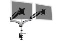 Digitus Uniwersalny podwójny uchwyt biurkowy na dwa monitory ze sprężyną gazową