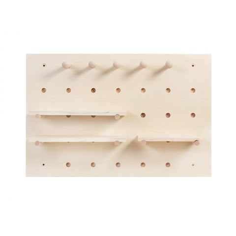 MACLEAN DREWNIANA TABLICA ORGANIZER, KOLOR JASNE DREWNO, 40X60 CM, MAX. 20 KG MC-130 WD