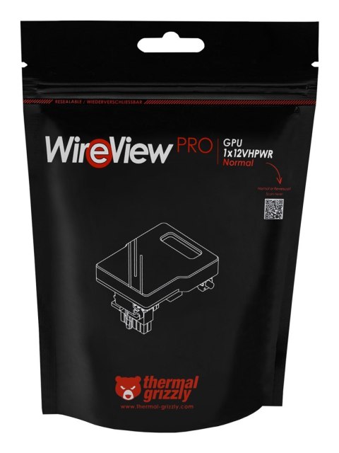 Termiczna karta graficzna Grizzly WireView Pro, 1x12VHPWR - Normalna
