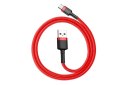 Kabel Baseus Cafule CATKLF-C09 (USB 2.0 - USB typu C ; 2m; kolor czarno-czerwony)