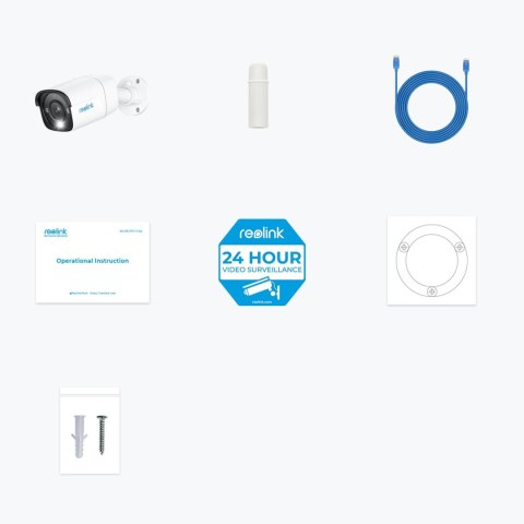 Reolink P340 Kula (kształt) Kamera bezpieczeństwa IP Wewnętrz i na wolnym powietrzu 4512 x 2512 px Ściana