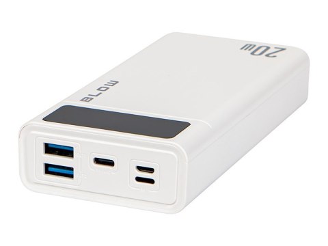 BLOW POWER BANK 20000MAH QC+PD 20W + LIGHTNING BIAŁY PB20E
