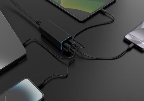 Gembird TA-UC-2A2C-PD100-01-BK ładowarka do urządzeń przenośnych Laptop, Smartfon Czarny Prąd przemienny Szybkie ładowanie Wewnę