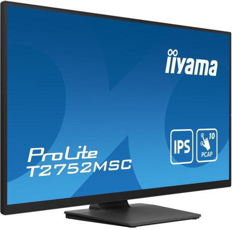 Iiyama ProLite T2752MSC-B1 monitor komputerowy 68,6 cm (27") 1920 x 1080 px Full HD LED Ekran dotykowy Czarny