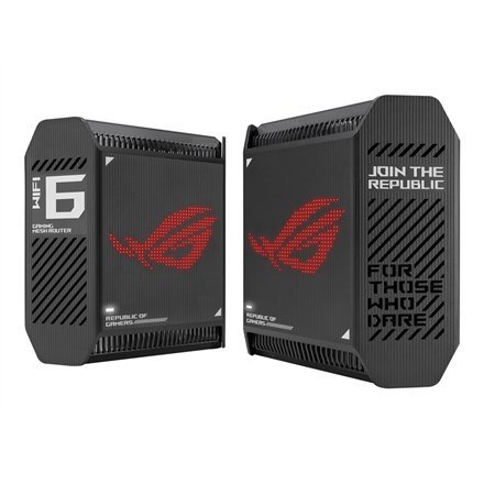 ASUS ROG Rapture GT6 (B-2-PK) Tri-band (2.4 GHz/5 GHz/5 GHz) Wi-Fi 6 (802.11ax) Czarny 4 Wewnętrzne