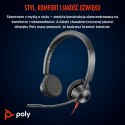 Słuchawki przewodowe POLY Blackwire 3325 Stereo Microsoft Teams Certified USB-C Headset 3.5mm Plug USB-C/A Adapter Przewodowa Op