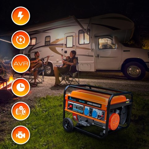 Extralink EGH-3000 | Agregat prądotwórczy | hybrydowy, 3kW 1F