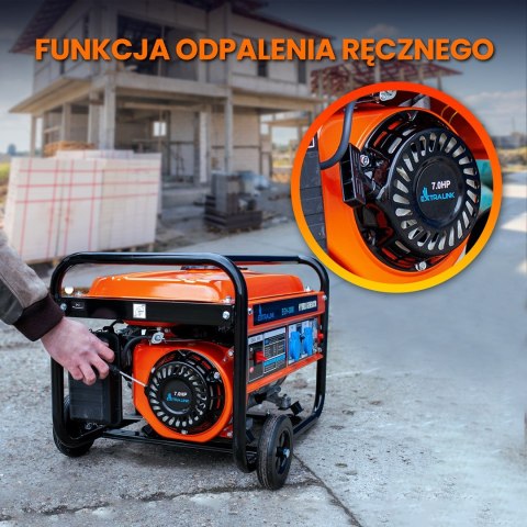 Extralink EGH-3000 | Agregat prądotwórczy | hybrydowy, 3kW 1F