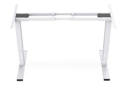 Stelaż biurka elektrycznego z regulacją wysokości, silnik dwustopniowy, biały