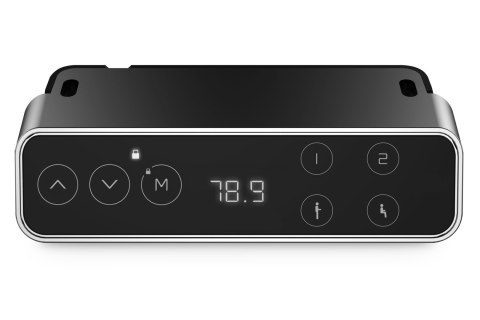 Stelaż biurka elektrycznego z regulacją wysokości, silnik dwustopniowy, biały