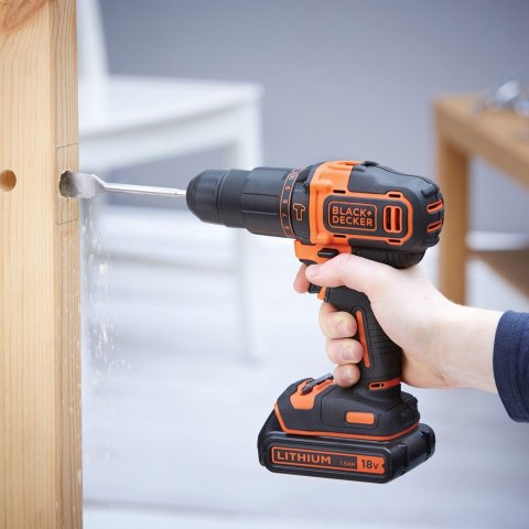 Black & Decker BDCHD18KB-QW wiertło Czarny, Pomarańczowy