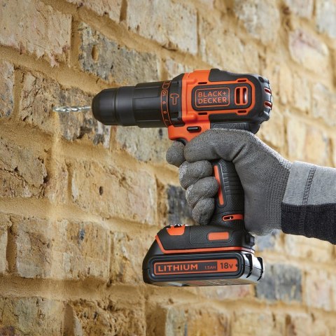 Black & Decker BDCHD18KB-QW wiertło Czarny, Pomarańczowy