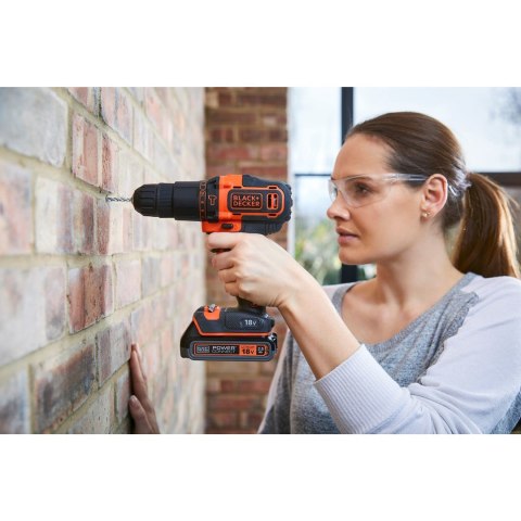Black & Decker BDCHD18KB-QW wiertło Czarny, Pomarańczowy