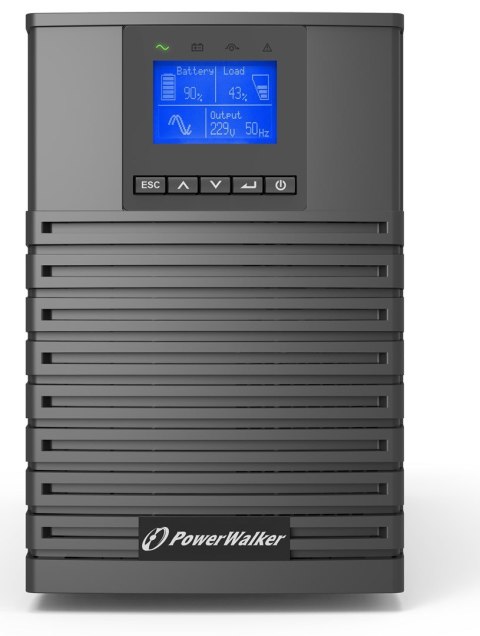 UPS POWER WALKER VFI 1000 ICT IOT PF1 ON-LINE 1/1 FAZY, 1000VA, USB/RS232, 4X IEC C13, C14EPO