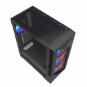 GEMBIRD OBUDOWA FORNAX 900ARGB MIDI-TOWER (2X USB 3.1, 1X USB TYPE-C) 4X FAN, CZARNA