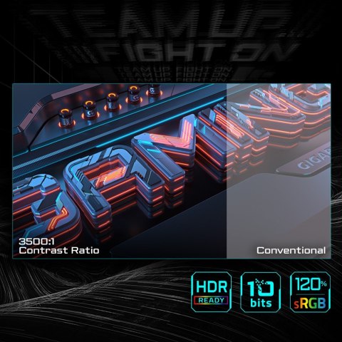 Monitor Gigabyte GS32QCA EK 32" VA 180 Hz 1 ms 2560 x 1440 pikseli 250 cd/m2 Ilość portów HDMI: 2