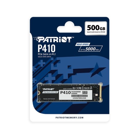 SSD Patriot Viper P410 M.2 PCI-Ex4 NVMe 1.4 500GB