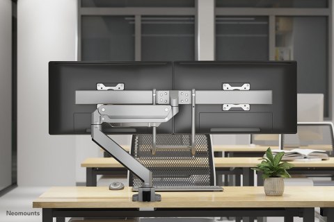 Uchwyt Neomounts Select TIS 10"-32" 2TFT 1 Gelenk sidabrinis Max.16KG