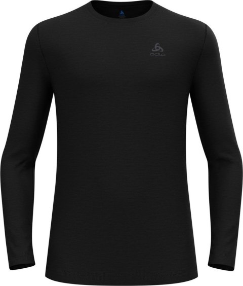 Koszulka męska ODLO Merino 160 BL Top Crew Neck l/s roz. L Czarna