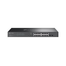 TP-Link TL-SG2218P łącza sieciowe L2/L2+ Gigabit Ethernet (10/100/1000) Obsługa PoE 1U Czarny