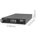 Zasilacz awaryjny UPS do RACK 2.4kVA, 2400W, Power Factor 1.0, LCD, EPO, USB, On-line