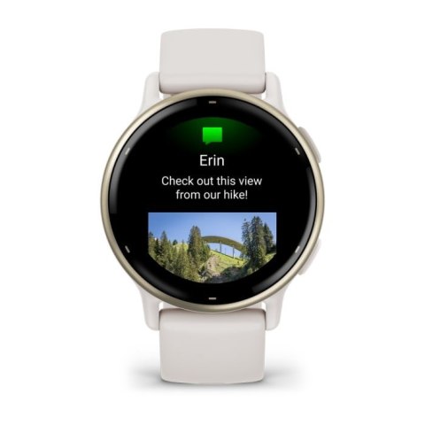 Garmin Vivoactive 5 3,05 cm (1.2") AMOLED 42 mm Cyfrowy 390 x 390 px Ekran dotykowy Biały Wi-Fi GPS