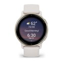 Garmin Vivoactive 5 3,05 cm (1.2") AMOLED 42 mm Cyfrowy 390 x 390 px Ekran dotykowy Biały Wi-Fi GPS