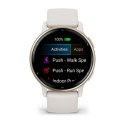 Garmin Vivoactive 5 3,05 cm (1.2") AMOLED 42 mm Cyfrowy 390 x 390 px Ekran dotykowy Biały Wi-Fi GPS