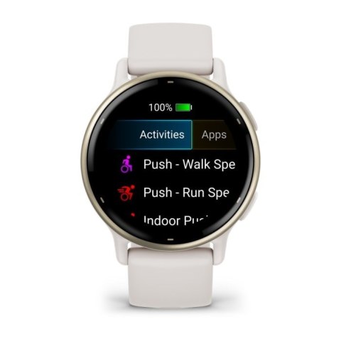 Garmin Vivoactive 5 3,05 cm (1.2") AMOLED 42 mm Cyfrowy 390 x 390 px Ekran dotykowy Biały Wi-Fi GPS