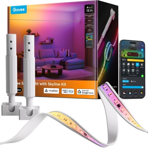 Taśma LED Govee H61B8 RGBICWW Skyline Strip Light 2.4GHz Wi-Fi + Bluetooth, 350 lm/m