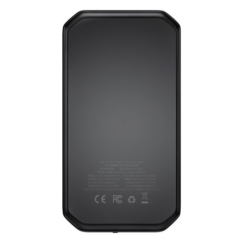 Jumpstarter Baseus Power Starter urządzenie rozruchowe booster 10000mAh 12V (1000A / 500A) + kable krokodylki czarny (C002455011