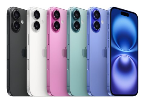 Apple iPhone 16 15,5 cm (6.1") Dual SIM iOS 18 5G USB Type-C 128 GB Niebieski