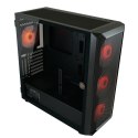 LC-Power Gaming 804B - Midi Tower - obudowa PC - ATX - micro ATX - Mini-ITX - Metal - Plastik - Szkło hartowane - 16 cm