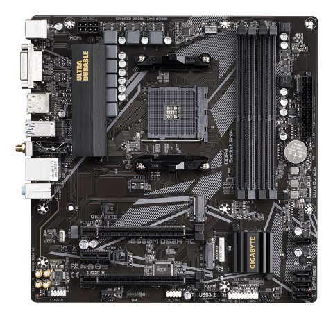 Gigabyte B550M DS3H AC płyta główna AMD B550 Socket AM4 micro ATX