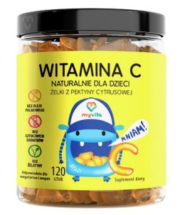 MyVita Żelki Witamina C dla dzieci 120 sztuk - naturalne żelki z pektyny cytrusowej