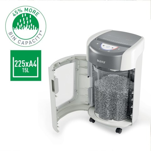 Niszczarka Leitz IQ OptiMax Home Office 225, 15l, P5, 6 kartek, Automatyczny Start/Stop, Funkcja cofania, Obrotowy pojemnik - 33