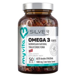 SILVER Omega 3 Forte 1000mg (400 EPA, 200 DHA) 50 kaps. MyVita