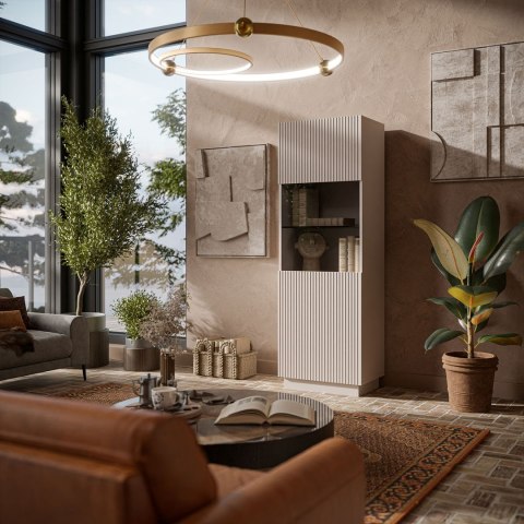 Witryna LIVERTI 59,5x42x178 kaszmir